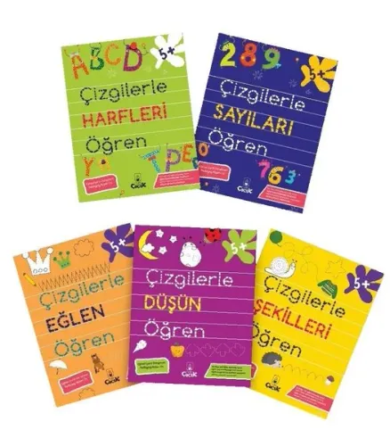 Çizgilerle Öğren Serisi Seti - 5 Kitap Takım