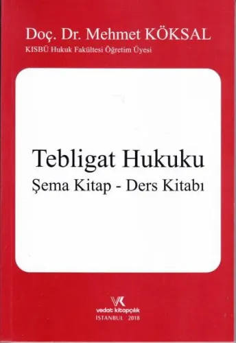 Tebligat Hukuku Şema Kitap - Ders Kitabı