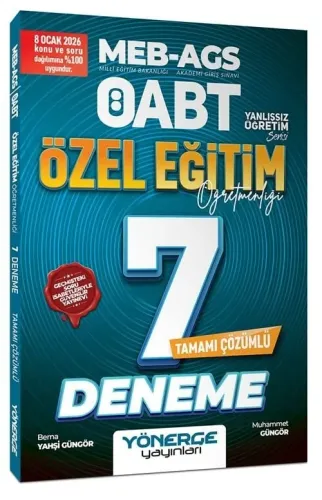 Yönerge Yayınları 2026 ÖABT MEB-AGS Özel Eğitim Öğretmenliği 7 Deneme 