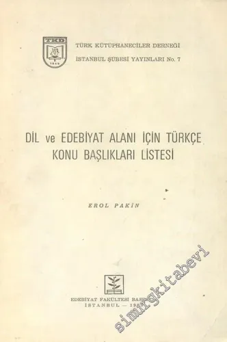 Dil ve Edebiyat Alanı İçin Türkçe Konu Başlıkları Listesi -        1990