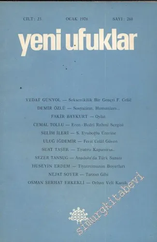Yeni Ufuklar Aylık Sanat Fikir Dergisi - Sayı: 268, Ocak 1976