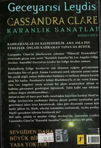 Geceyarısı Leydisi (Ciltli) Cassandra Clare Artemis Yayınları %44 indi