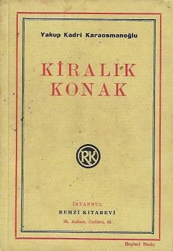 Kiralık Konak - 1970 Yılı 5. Baskı Kitap