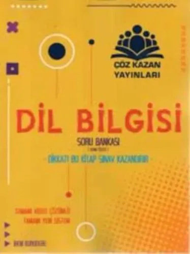 Çöz Kazan Yayınları TYT AYT Dil Bilgisi Konu Özetli Soru Bankası Çöz Kazan