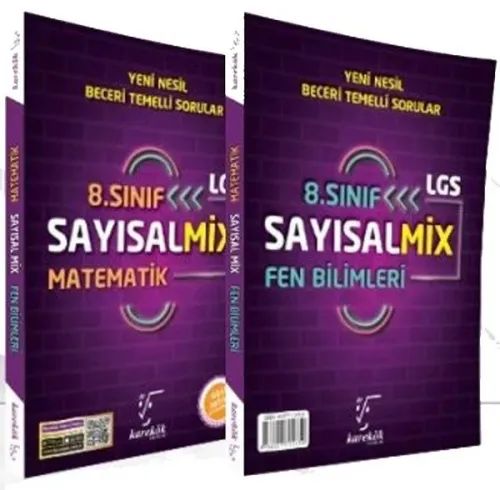 Karekök Yayınları 8. Sınıf LGS Sayısal Mix Beceri Temelli Sorular Karekök
