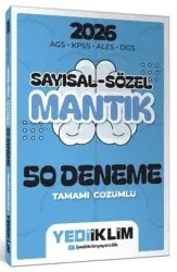 İNDEKS 2026 AGS KPSS ALES DGS SAYISAL SÖZEL MANTIK TAMAMI ÇÖZÜMLÜ 50 DENEME