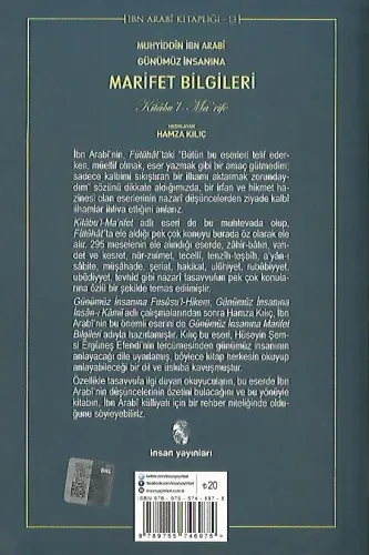 Günümüz İnsanına Marifet Bilgileri Muhyiddin İbn Arabi İnsan Yayınları