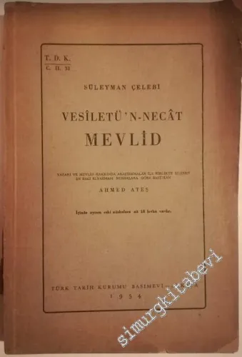 Mevlid : Vesiletü'n - Necat -        1954