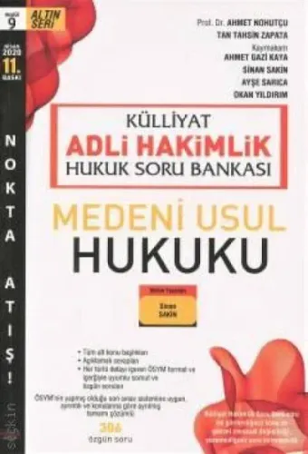 Külliyat Adli Hakimlik Hukuk Soru Bankası Medeni Usul Hukuku