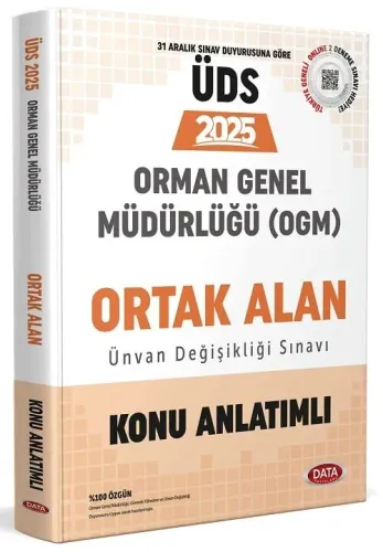 Data Yayınları 2025 Orman Genel Müdürlüğü Ünvan Değişikliği Sınavı Ortak Alan Konu Anlatımlı