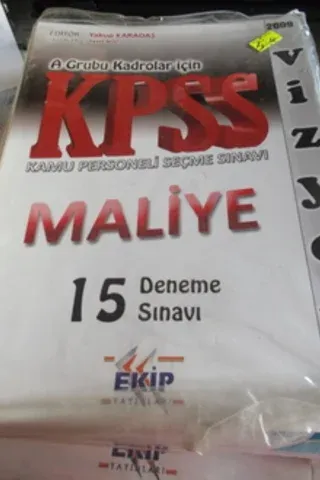 A Grubu Kadrolar İçin KPSS Maliye 15 Deneme Sınavı
