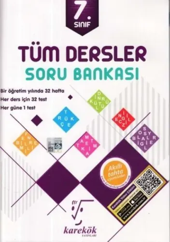 Karekök Yayınları 7. Sınıf Tüm Dersler Soru Bankası Karekök