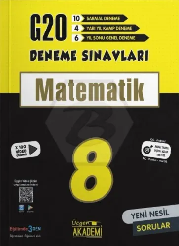 ÜÇGEN AKADEMİ 8.Sınıf MATEMATİK G20 DENEME SINAVLARI