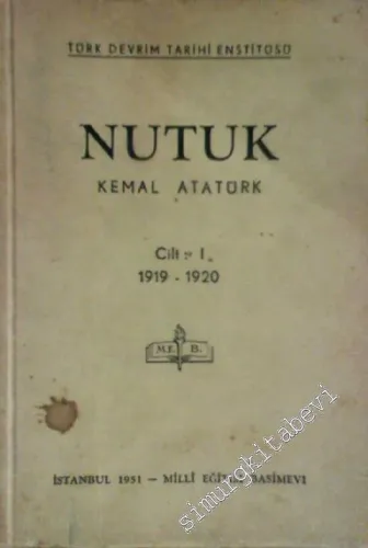 Nutuk 1. Cilt -