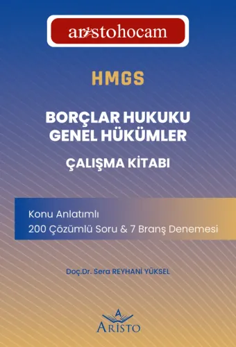 AristoHocam HMGS - Borçlar Hukuku Genel Hükümler Çalışma Kitabı Aristo