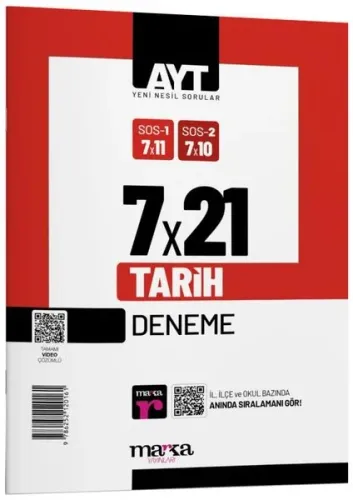 Marka Yayınları 2024 AYT Tarih 7x21 Deneme