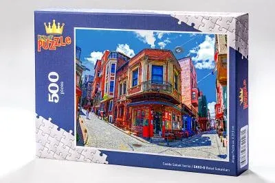 Cadde Sokak Serisi - Balat Sokakları-İstanbul 500 Parça Puzzle