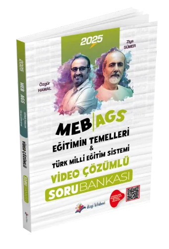 Dizgi Kitap Yayınları 2025 MEB AGS Eğitimin Temelleri ve Türk Milli Eğitim Sistemi Tamamı Video Çözümlü Soru Bankası