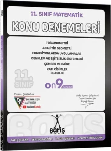 Barış Yayınları 11. Sınıf Matematik Konu Denemeleri