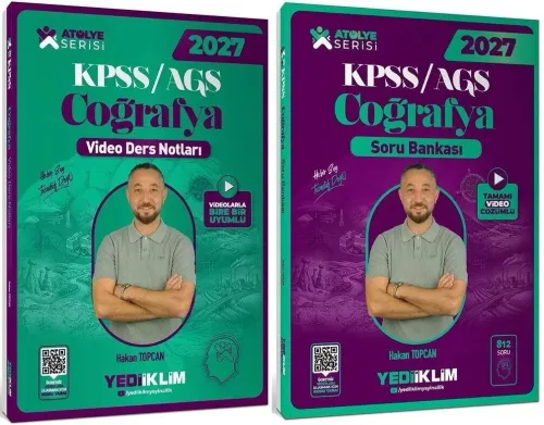 Yediiklim Yayınları 2027 KPSS MEB-AGS Coğrafya Atölye Video Ders Notla