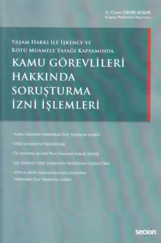 Kamu Görevlileri Hakkında Soruşturma İzni İşlemleri