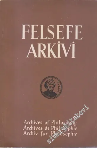 Felsefe Arkivi - Sayı: 20