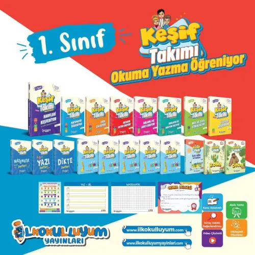 1.SINIF KEŞİF TAKIMI OKUMA YAZMA ÖĞRENİYOR EĞİTİM SETİ