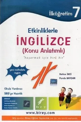 Etkinliklerle İngilizce ( Konu Anlatımlı ) / 7. Sınıf