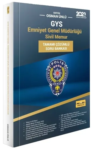Makro Yayınları 2023 Emniyet Genel Müdürlüğü Görevde Yükselme Sınavı Soru Bankası