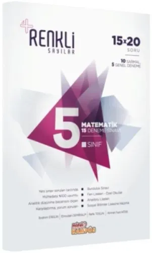 5. Sınıf Matematik 15 Deneme Sınavı - Renkli Sayılar