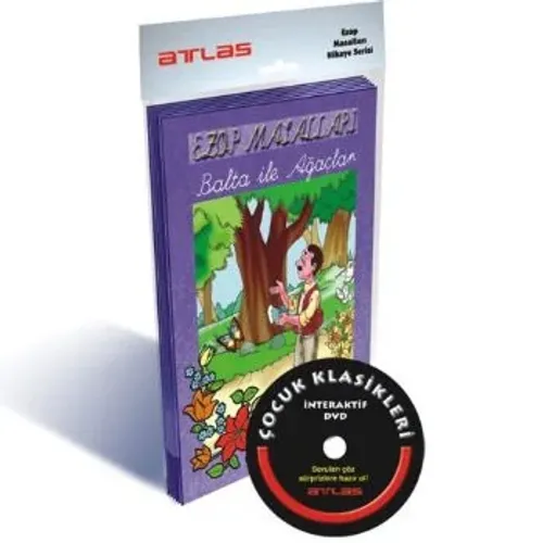 Ezop Masalları (Düz Yazı-A5-10 Kitap+1 DVD)