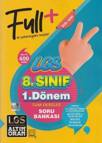 Altın Oran Yayınları 8. Sınıf LGS Tüm Dersler Soru Bankası