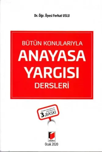 Anayasa Yargısı Dersleri
