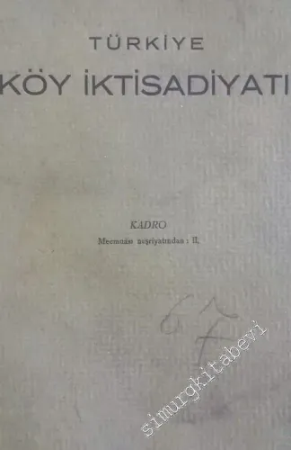 Türkiye Köy İktisadiyatı -