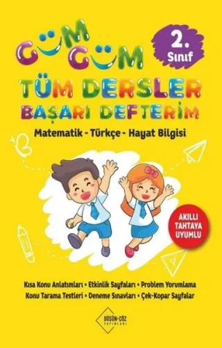 Düşün-Çöz Yayınları 2. Sınıf Güm Güm Tüm Dersler Başarı Defterim ;Matematik-Türkçe-Hayat Bilgisi