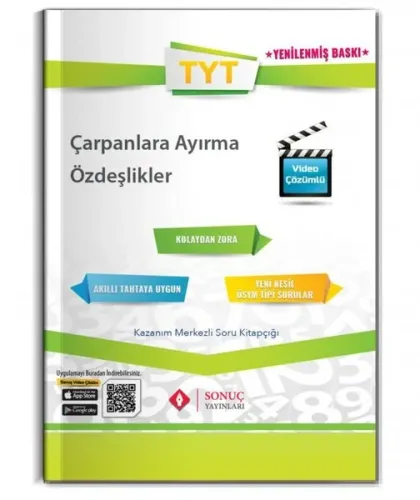 Sonuç Yayınları TYT Çarpanlara Ayırma Özdeşlikler Sonuç