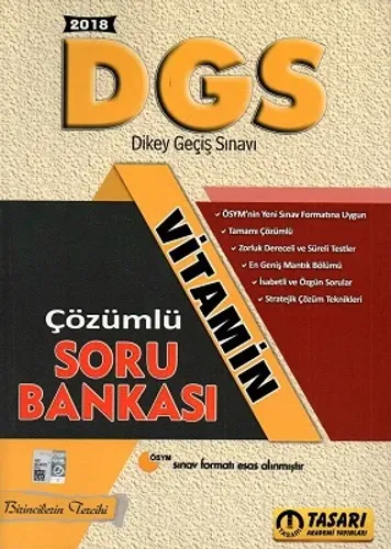 DGS Vitamin Çözümlü Soru Bankası Tasarı Yayınlar
