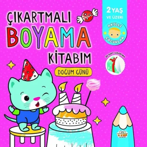 ÇIkartmalı Boyama Kitabım- Doğum Günü