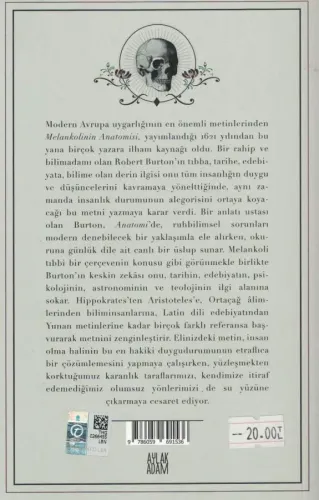 Melankolinin Anatomisi Robert Burton, Aylak %40 indirimli