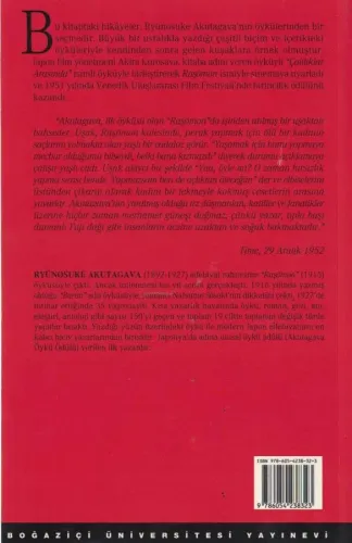 Raşömon ve Diğer Öyküler Ryünosuke Akutagava Boğaziçi Üniversitesi Yay