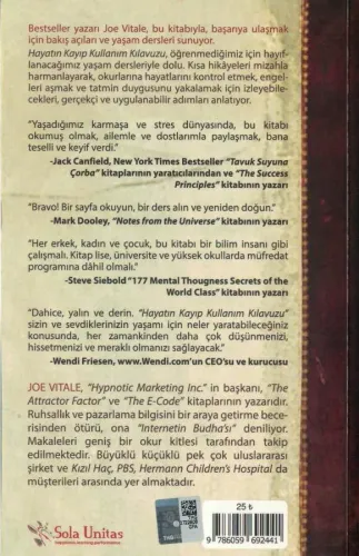 Hayatın Kayıp Kullanım Kılavuzu Joe Vitale Sola Yayınları %50 indiriml