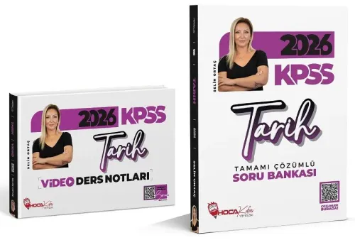 Hoca Kafası Yayınları 2026 KPSS Tarih Video Ders Notları ve Soru Bankası 2'li Set