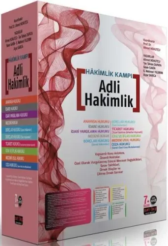 Hakimlik Kampı Adli Hakimlik Konu Anlatımlı Set