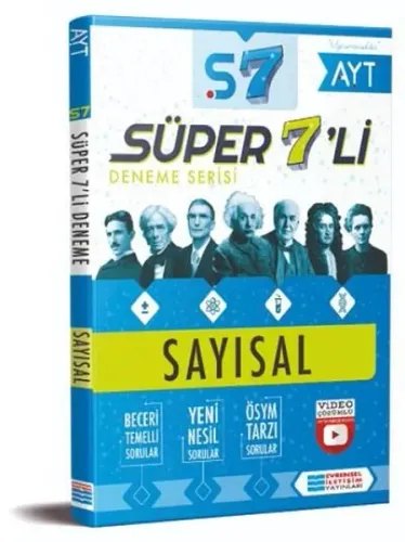 Evrensel İletişim Yayınları AYT Sayısal Süper 7 li Deneme Evrensel İletişim