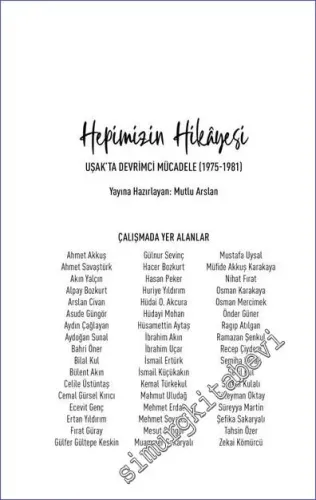 Hepimizin Hikayesi - Uşak'ta Devrimci Mücadele (1975 - 1981) - 2022