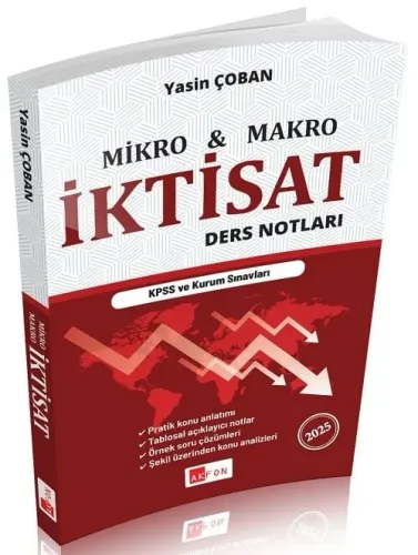 Akfon Yayınları 2025 Makro ve Mikro İktisat Ders Notları