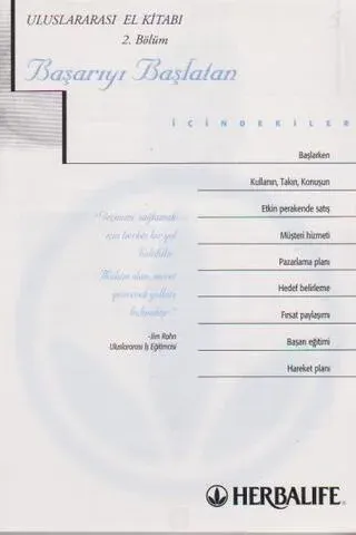 Uluslararası El Kitabı Başarıyı Başlatan / 2. Bölüm
