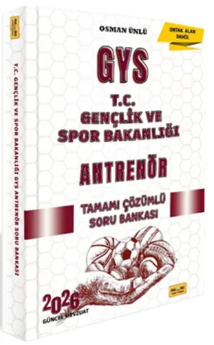Makro Kitap 2026 T.C. Gençlik ve Spor Bakanlığı GYS Antrenör Tamamı Çözümlü Soru Bankası