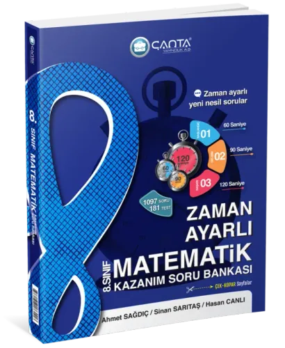 Çanta - 8.Sınıf Matematik Zaman Ayarlı Kazanım Soru Bankası