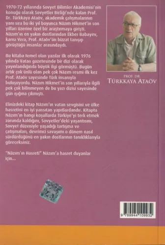 Nazım'ın Hasreti - İthaflı İmzalı Türkkaya Ataöv İleri Yayınevi %43 in